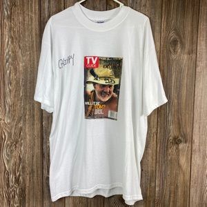 Big Tom Autographed Survivor TV Guide T Shirt